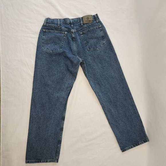 Vintage WRANGLER Mom High Rise Straight Leg Relaxed Fit Jeans Size 34X30 100% C - Picture 9 of 15